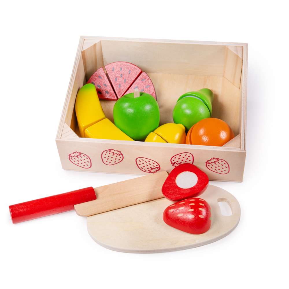 wooden cutting food toys