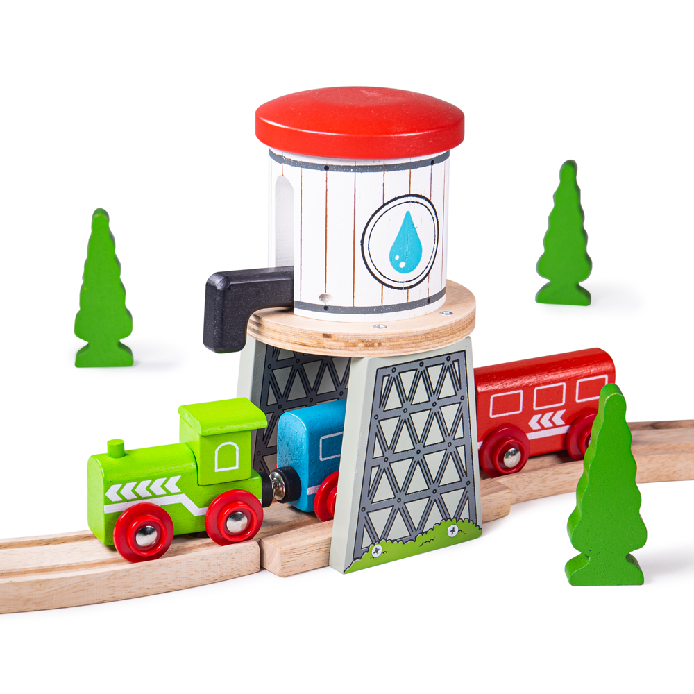 Buy Bigjigs Rail Wooden Water Tower Train Set Accessories Playset