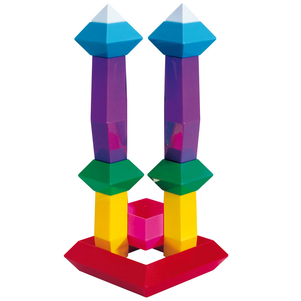 guidecraft stacking rainbow pyramid