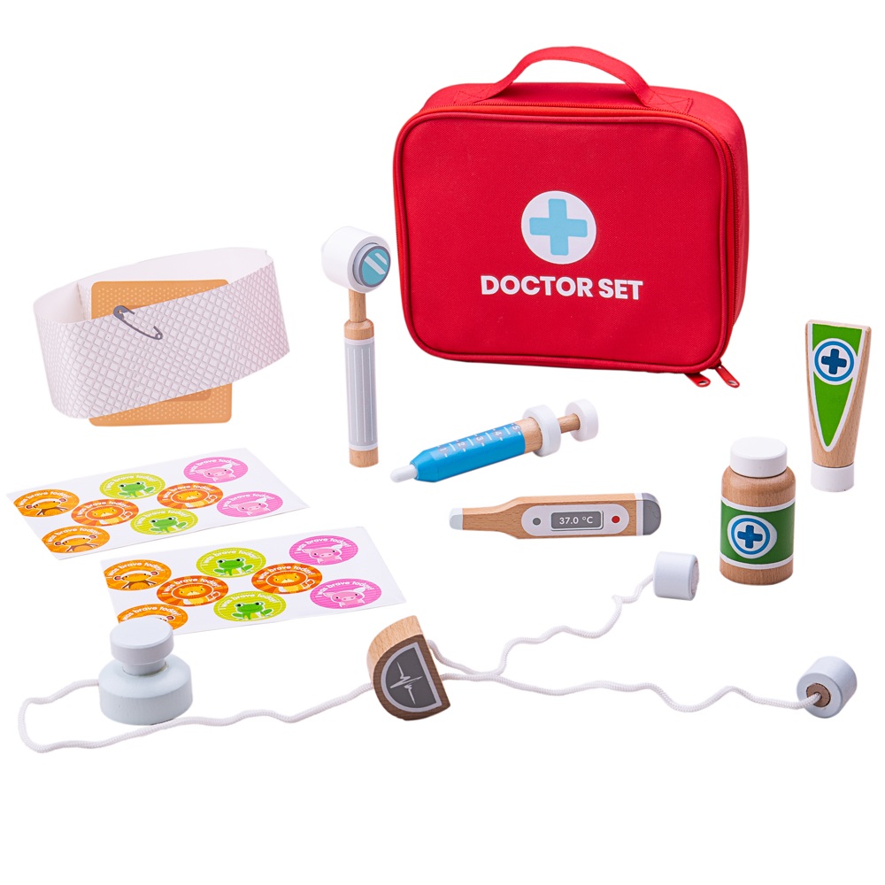 wooden doctor set